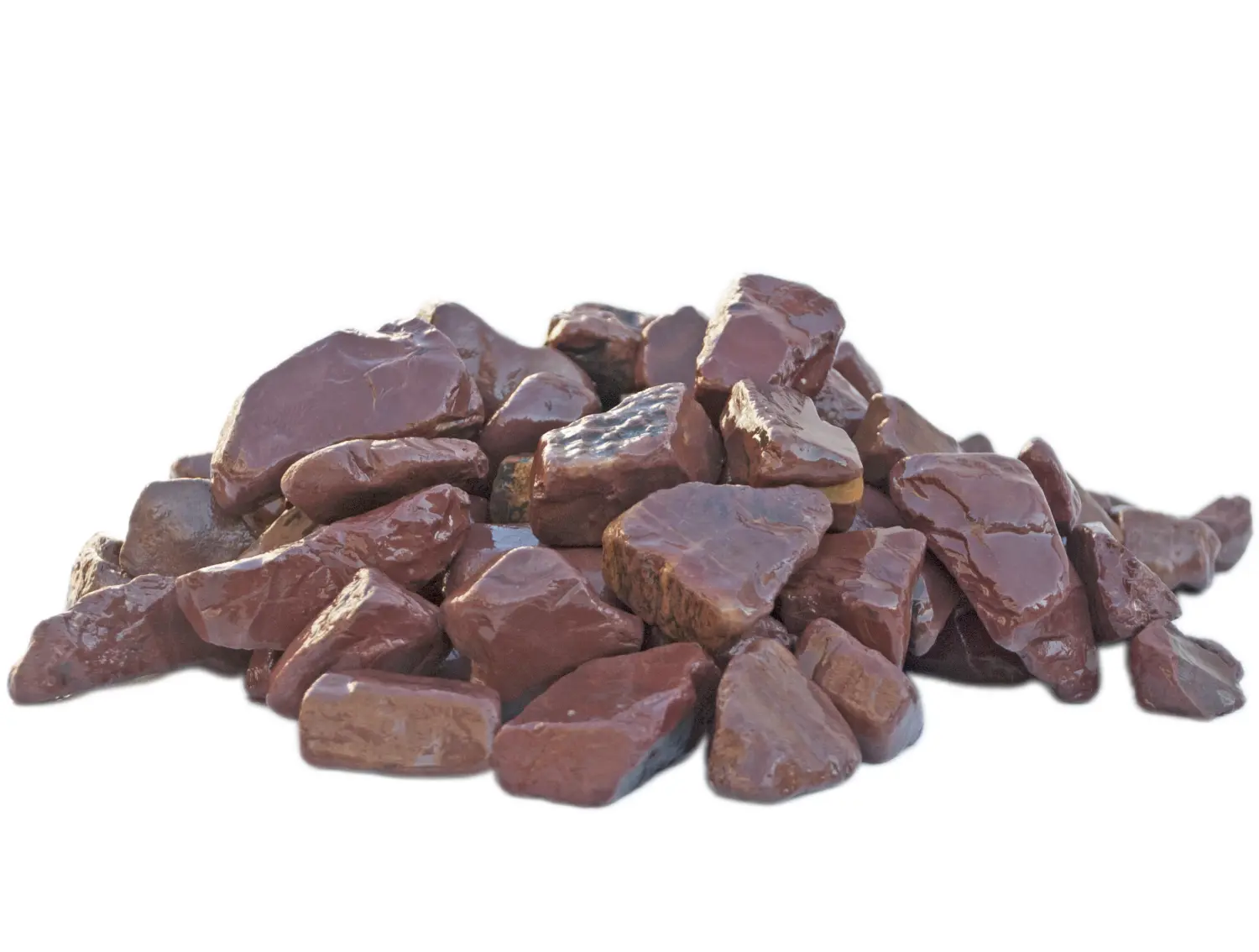 Каменная крошка Яшма бордовая ГАЛТОВАННАЯ, 20-40 мм, 10 кг