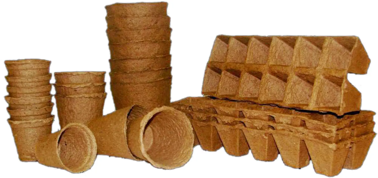 Блок торфяных горшочков, квадратные  (12 ячеек 50 x 50 мм), блок 