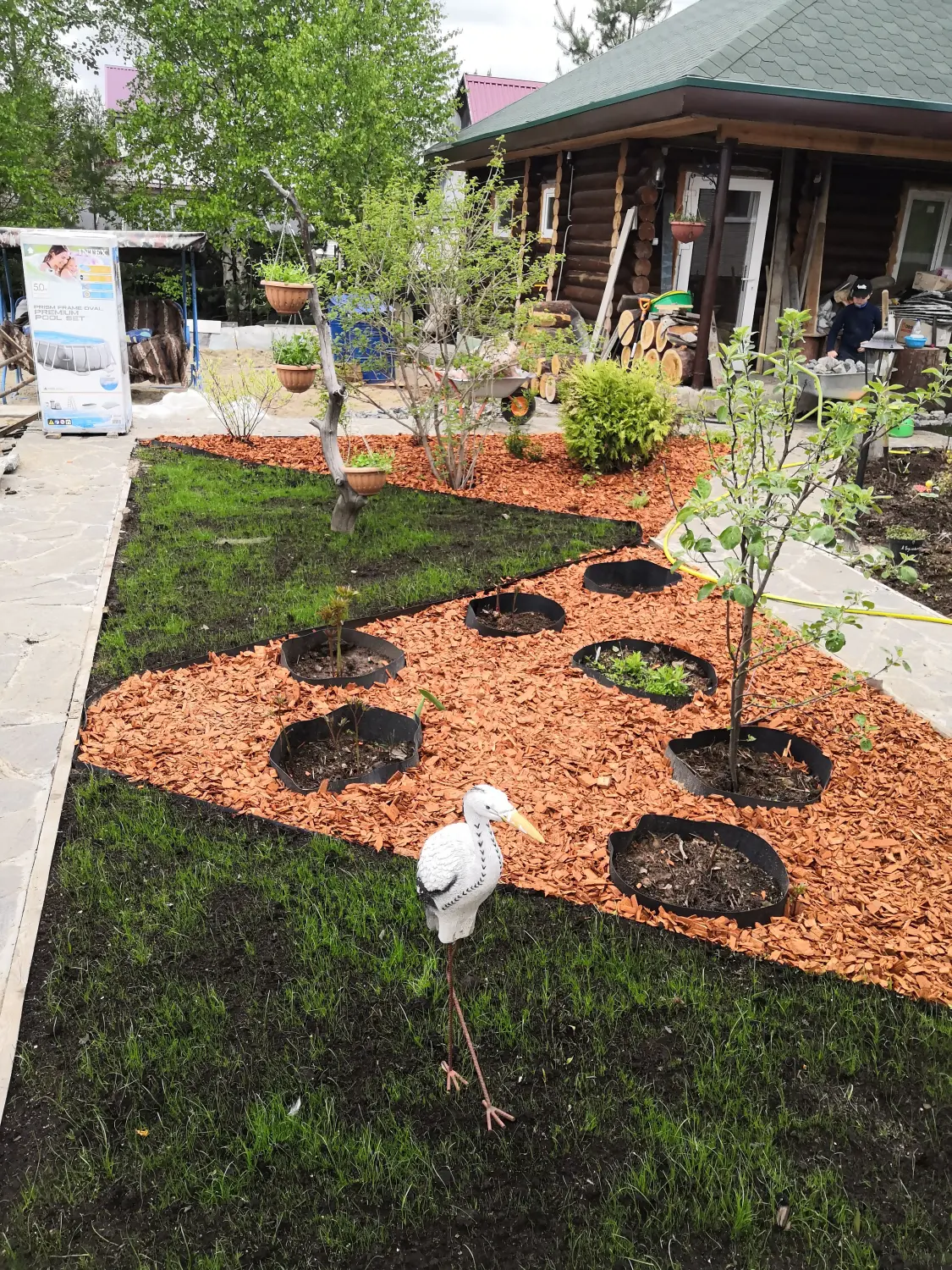 Щепа декоративная, желтая, 60 л