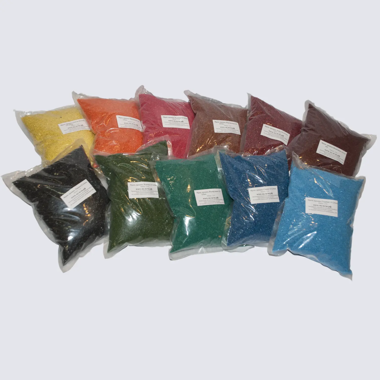 Мраморная крошка Черная, мелкая 1,5-2,5 мм, 10 кг