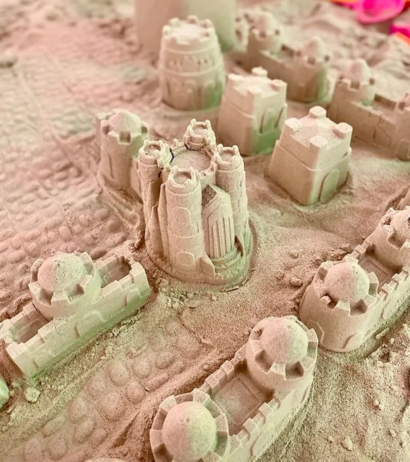 Песок Интерактивный для закрытых песочниц, Желтый конструктор, 14 кг