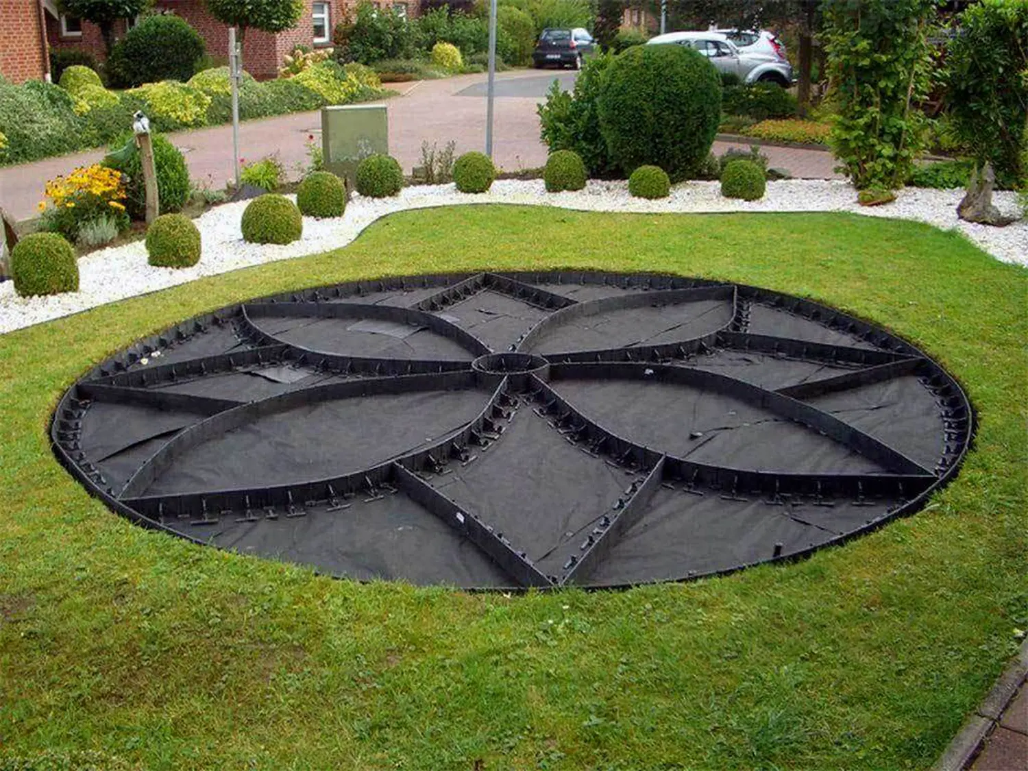 Бордюр секциями ГеоПластБорд, черный, 0,045 x 1 м, шт