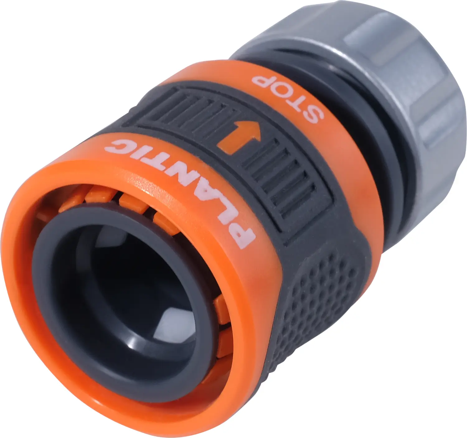 Plantic Коннектор c металл фиксатором аквастоп 5/8-3/4" light 39381-01, шт