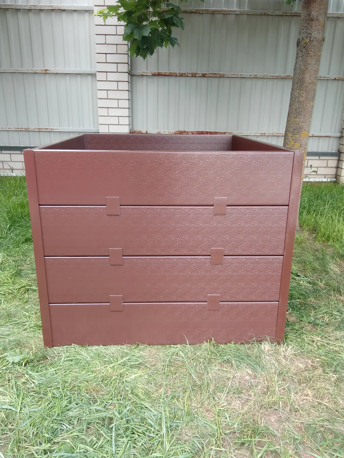 Компостер фактурный, коричневый, 1600 л, уп