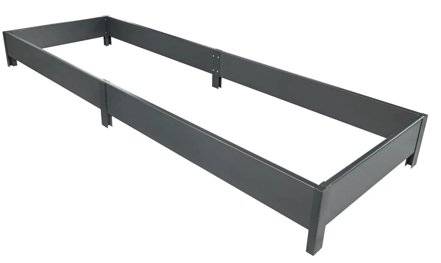 Грядка фактурная из ПВХ, графит, 2,0 х 0,9 х 0,2 м, уп