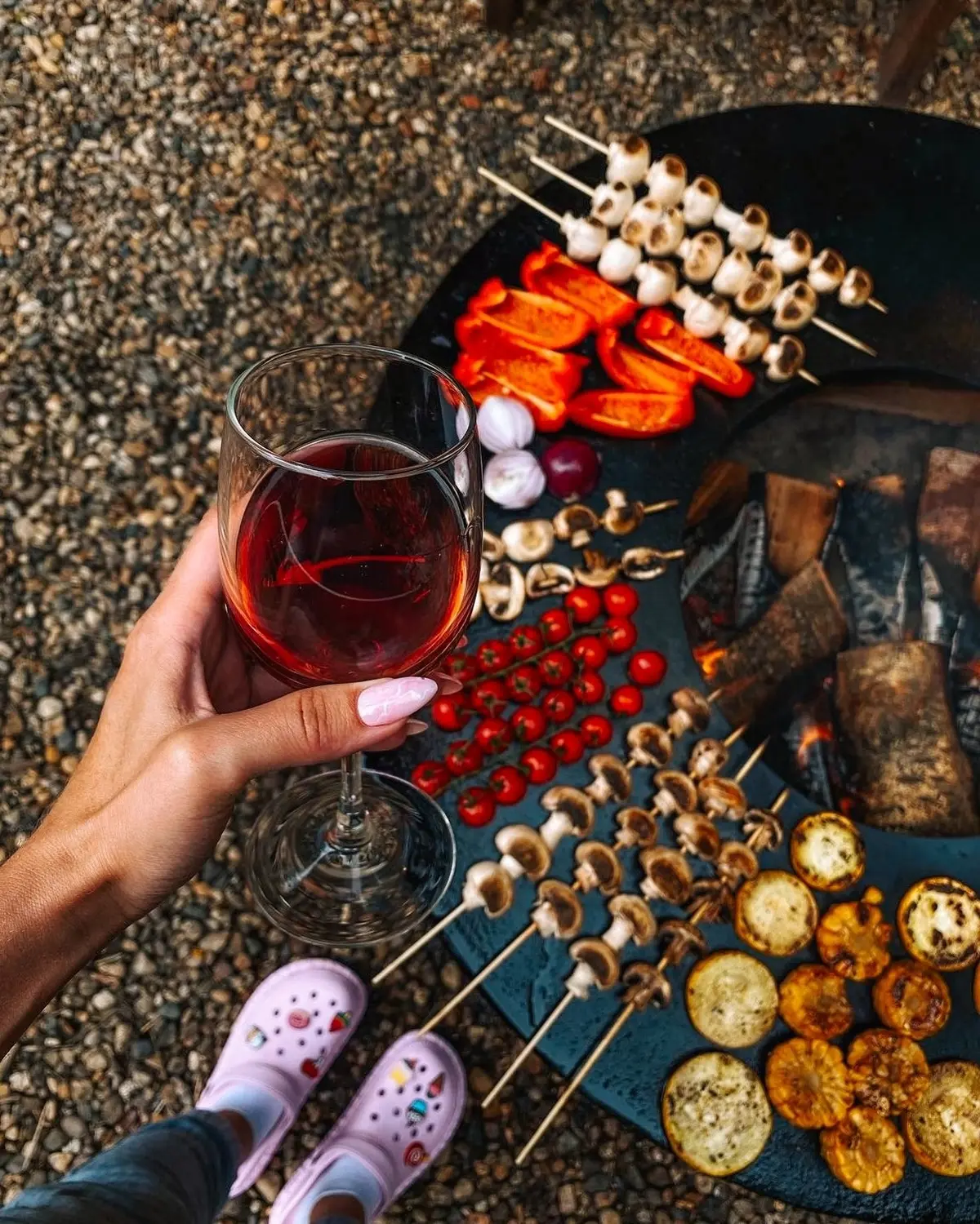 Гриль-кольцо для костровой чаши 800 мм