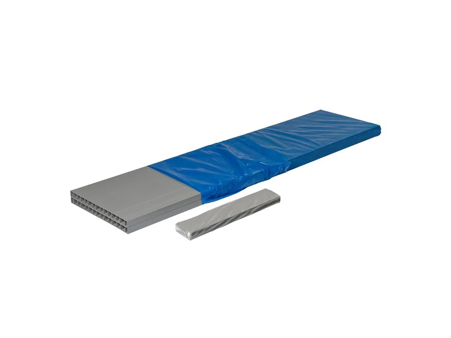 Грядка из ПВХ ВЫСОКАЯ, серая, 0,5 * 2,0 * 1,0 м, уп