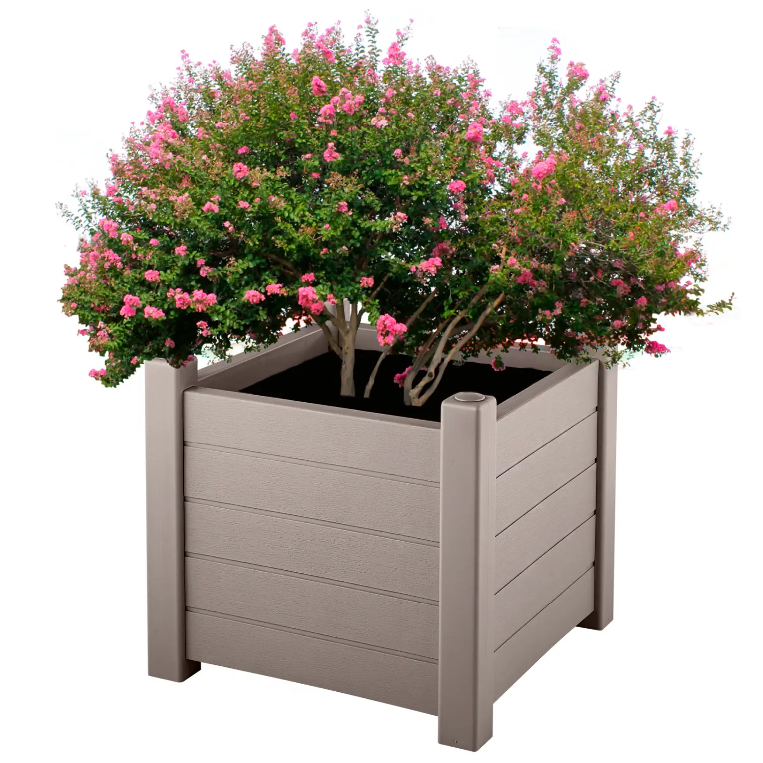 Кашпо Монро, 53 x 53 x 47 см, мокко