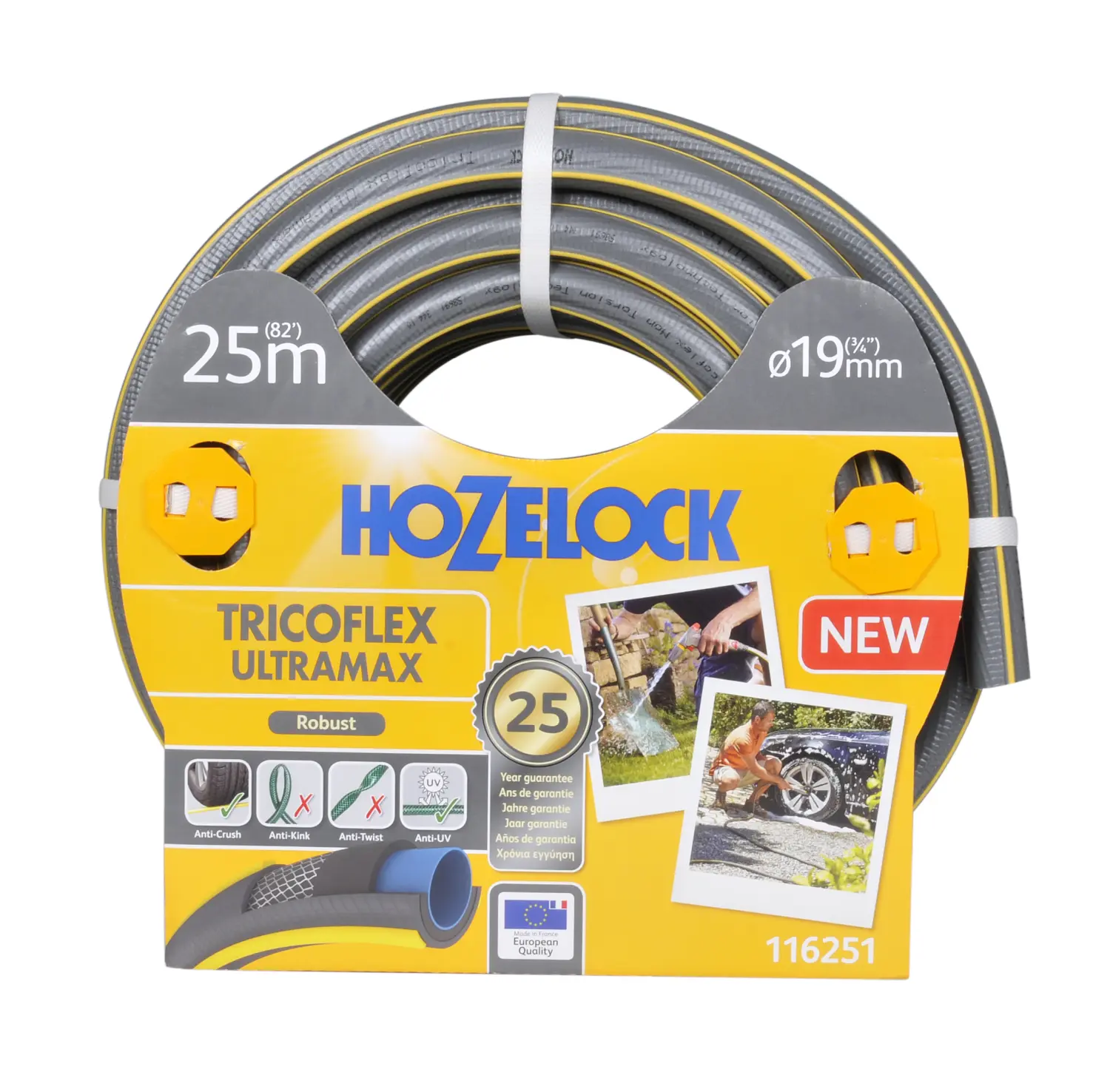 Hozelock 116251 Шланг TRICOFLEX ULTRAmAX(5 слоев) 19 мм*25 м, шт