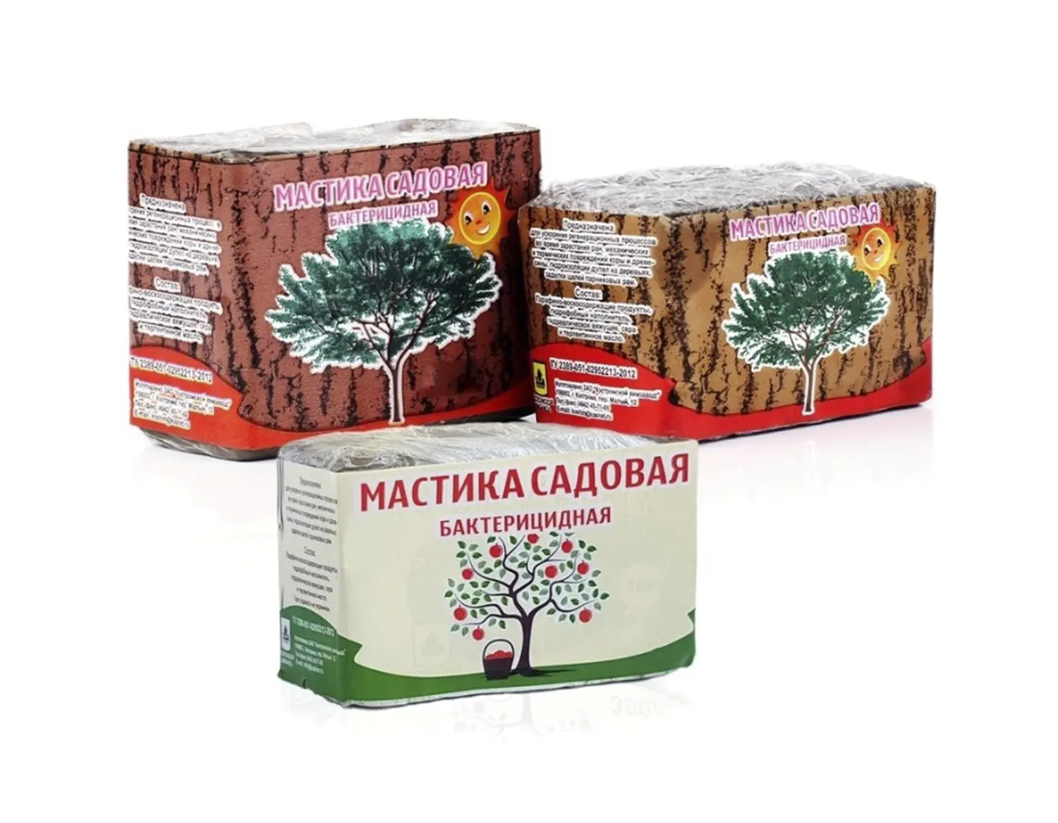 Мастика садовая бактерицидная (для заживления ран деревьев), 500 г