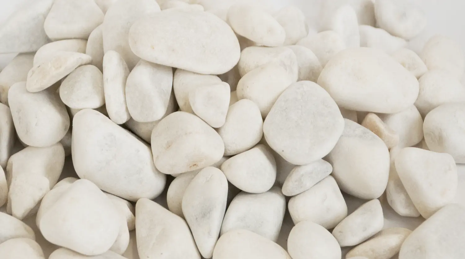 Мрамор белый Галтованный,  20-40 мм, 10 кг