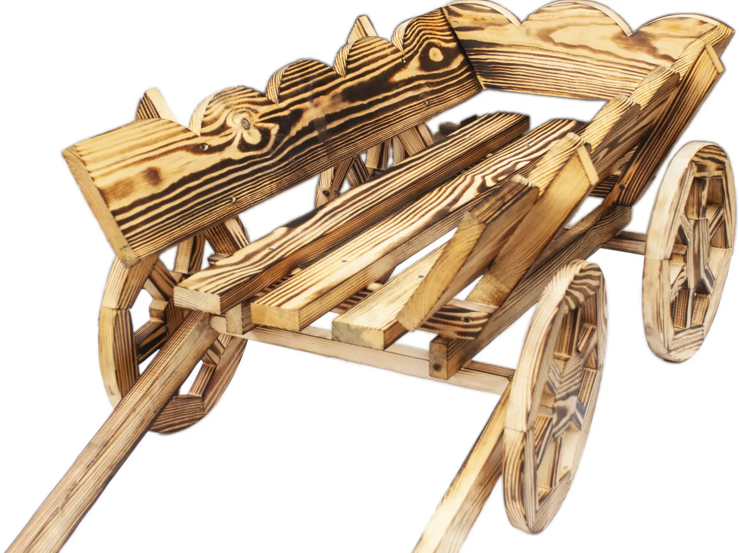 Садовая миниатюра "Тележка"