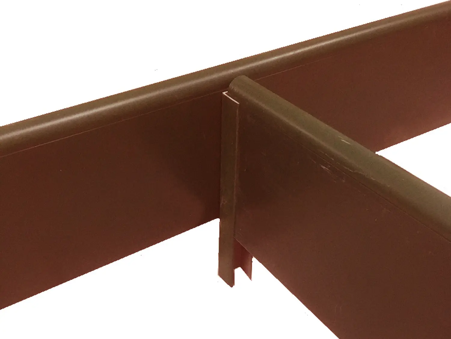 Добор для ВЫСОКОЙ грядки из ПВХ, коричневый, (h 0,5 м, 2 борта * 2,0 м), уп