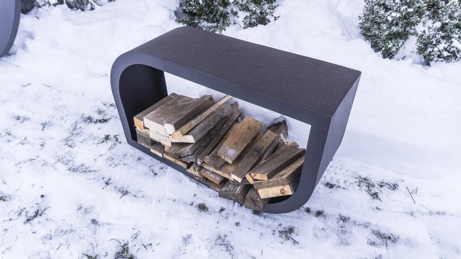 Стационарная дровница “Лепесток”