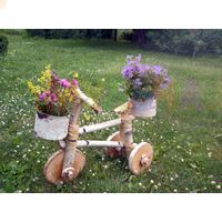 Кашпо для цветов в форме велосипеда