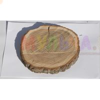 Прочный дубовый спил с односторонней шлифовкой