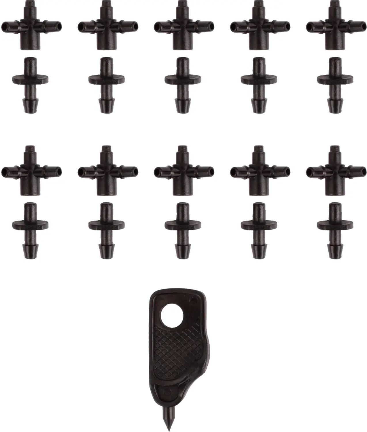 AQUAREL, Деталь №11, Адаптер и разветвитель на 2 микротрубки 3 мм (шило в комплекте), 10 шт/уп