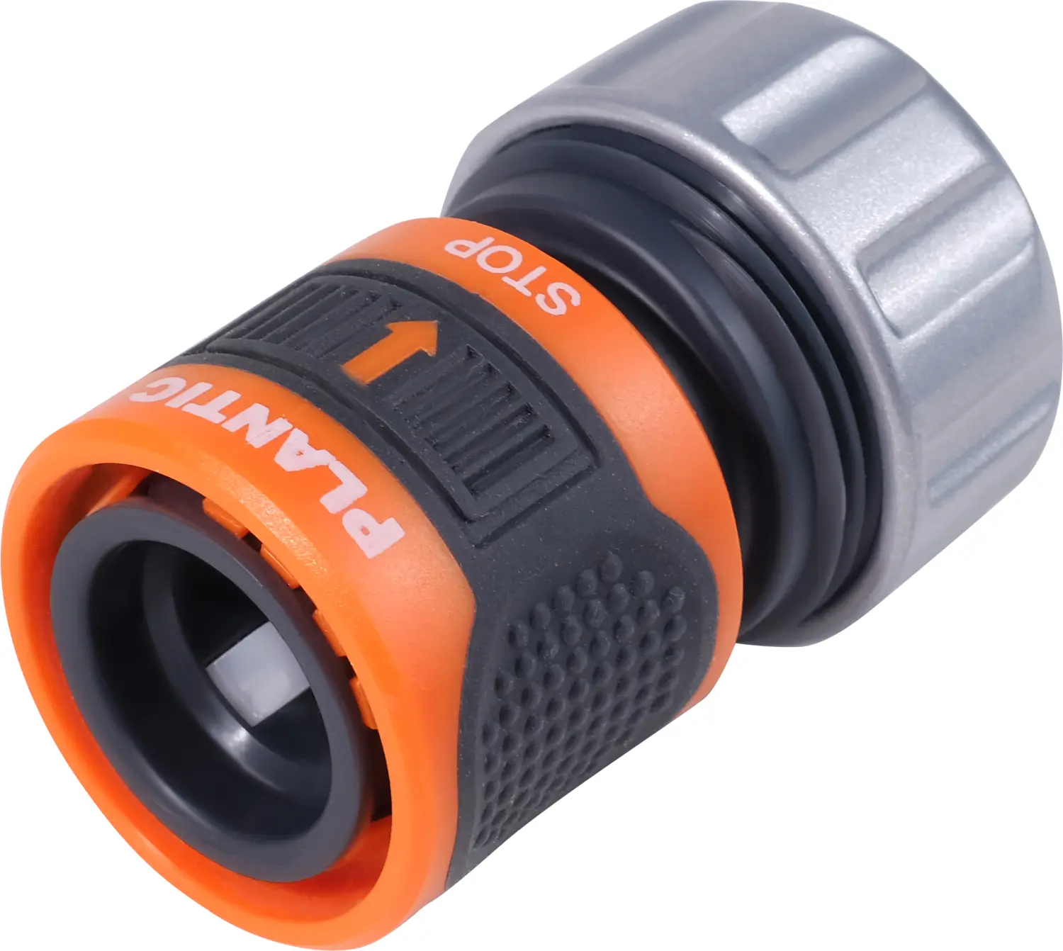 Plantic Коннектор c металл фиксатором аквастоп 1/2-5/8" light 39379-01, шт