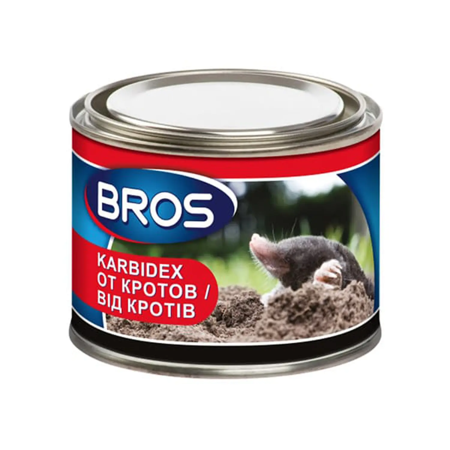 BROS - Карбидекс от кротов и землероек, банка 500 г