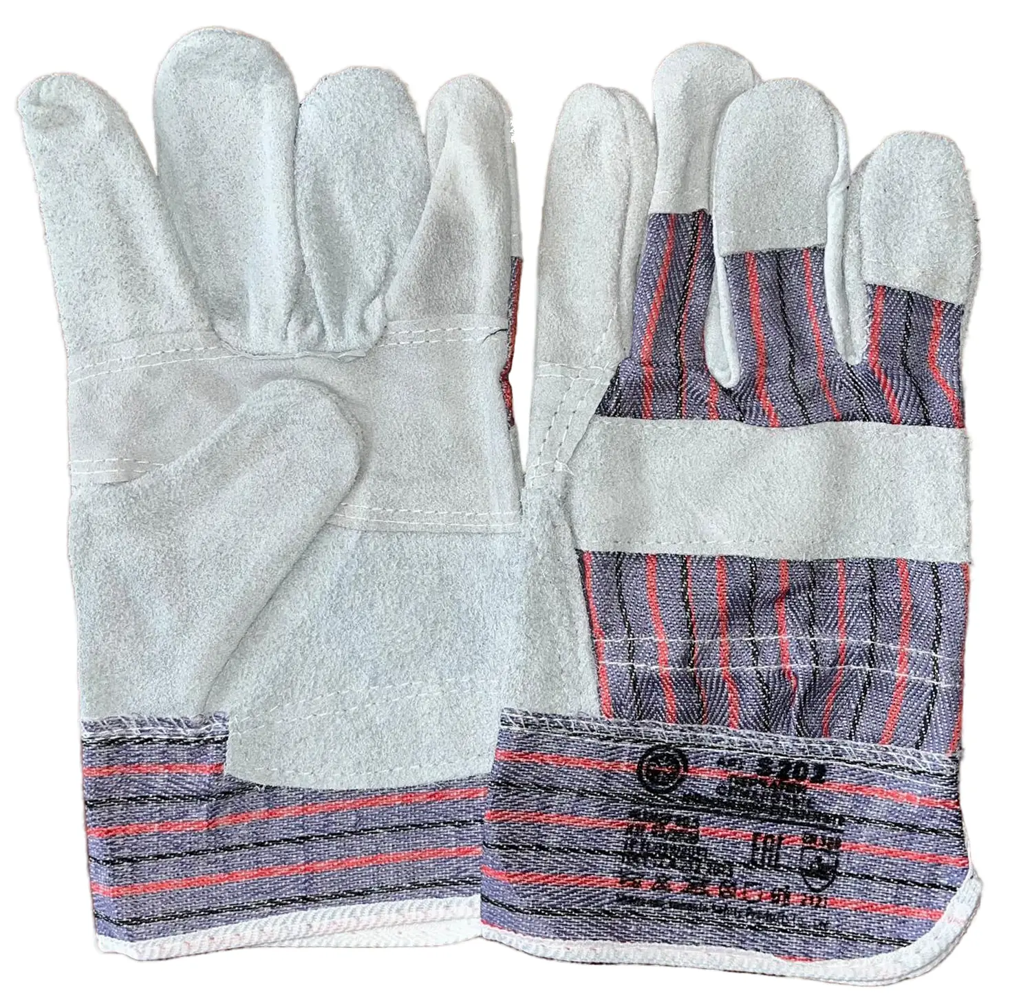 Перчатки спилковые комбинированные "Ангара Стандарт", арт S202