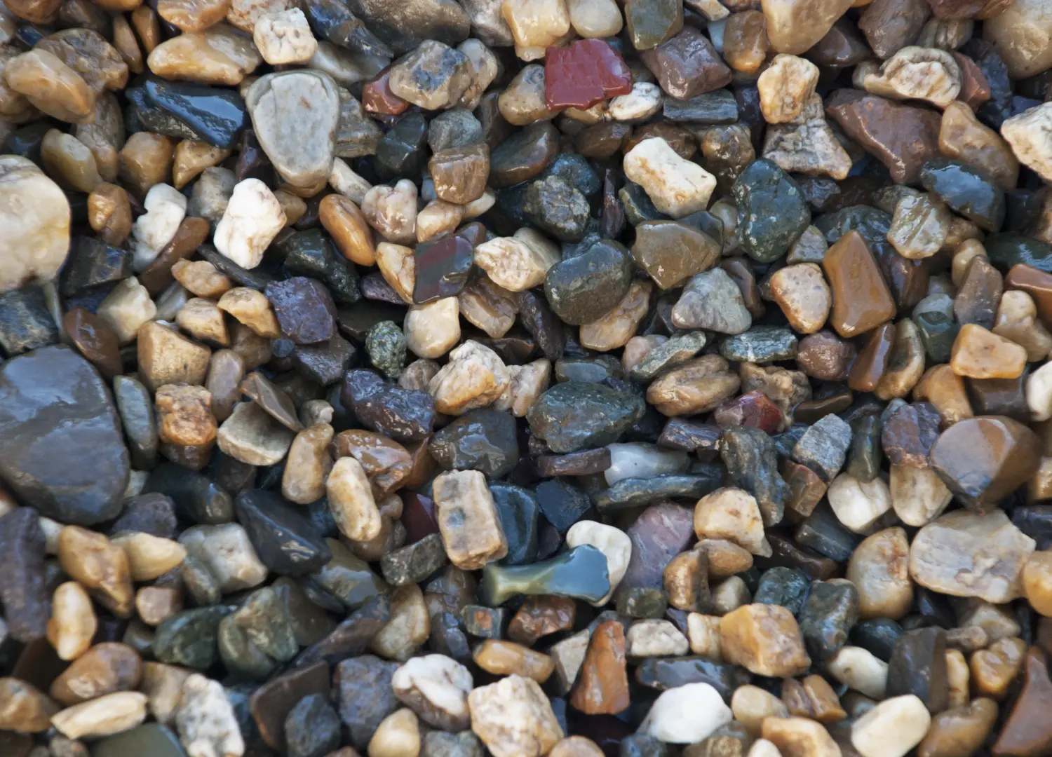 Каменная крошка "Речная галька цветная", 5-20 мм, 1000 кг, биг-бэг