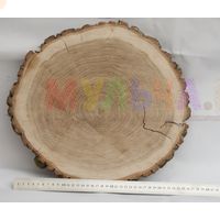 Дубовые спилы как материал для садового декора