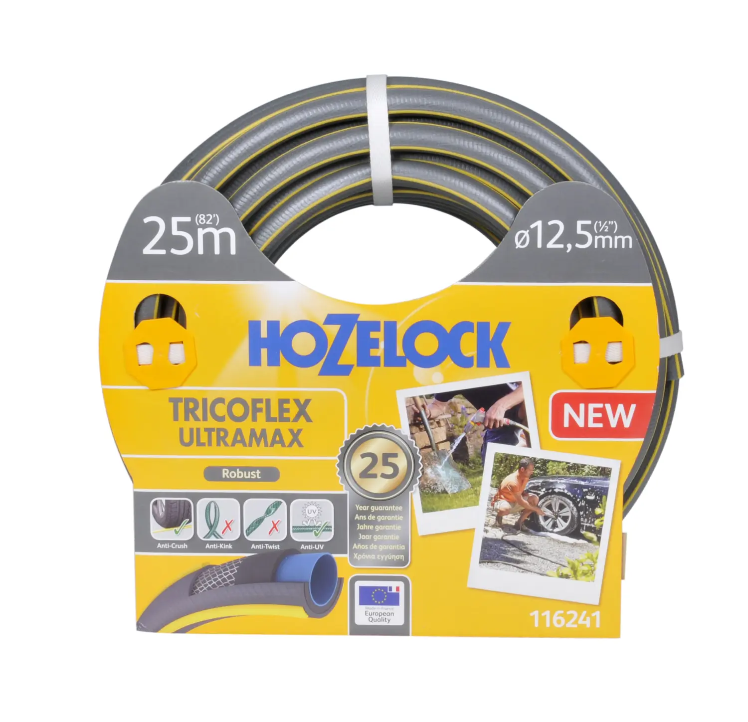 Hozelock 116241 Шланг TRICOFLEX ULTRAmAX(5 слоев) 12,5 мм*25 м, шт
