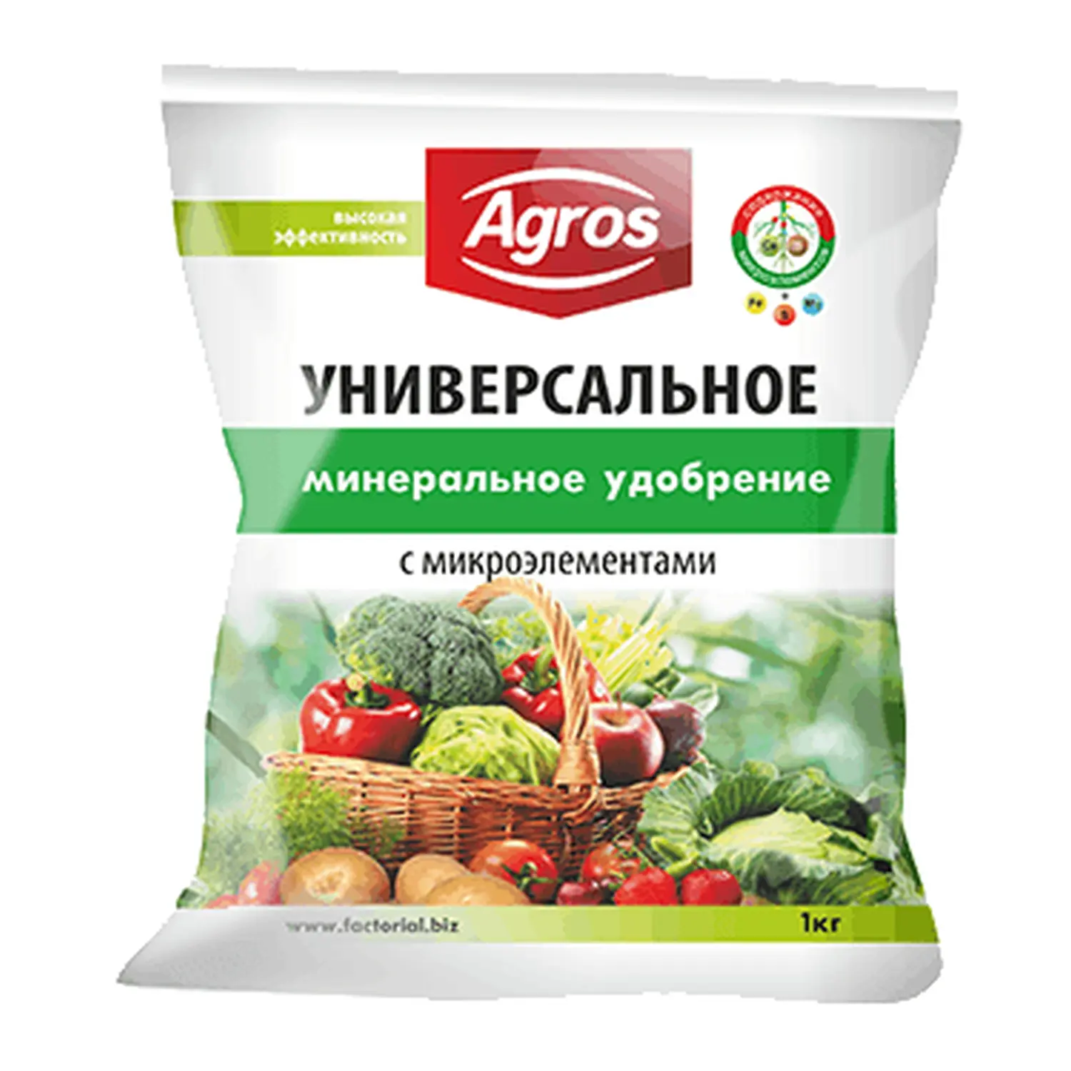 Факториал. Универсальное комплексное удобрение с микроэлементами, 1 кг