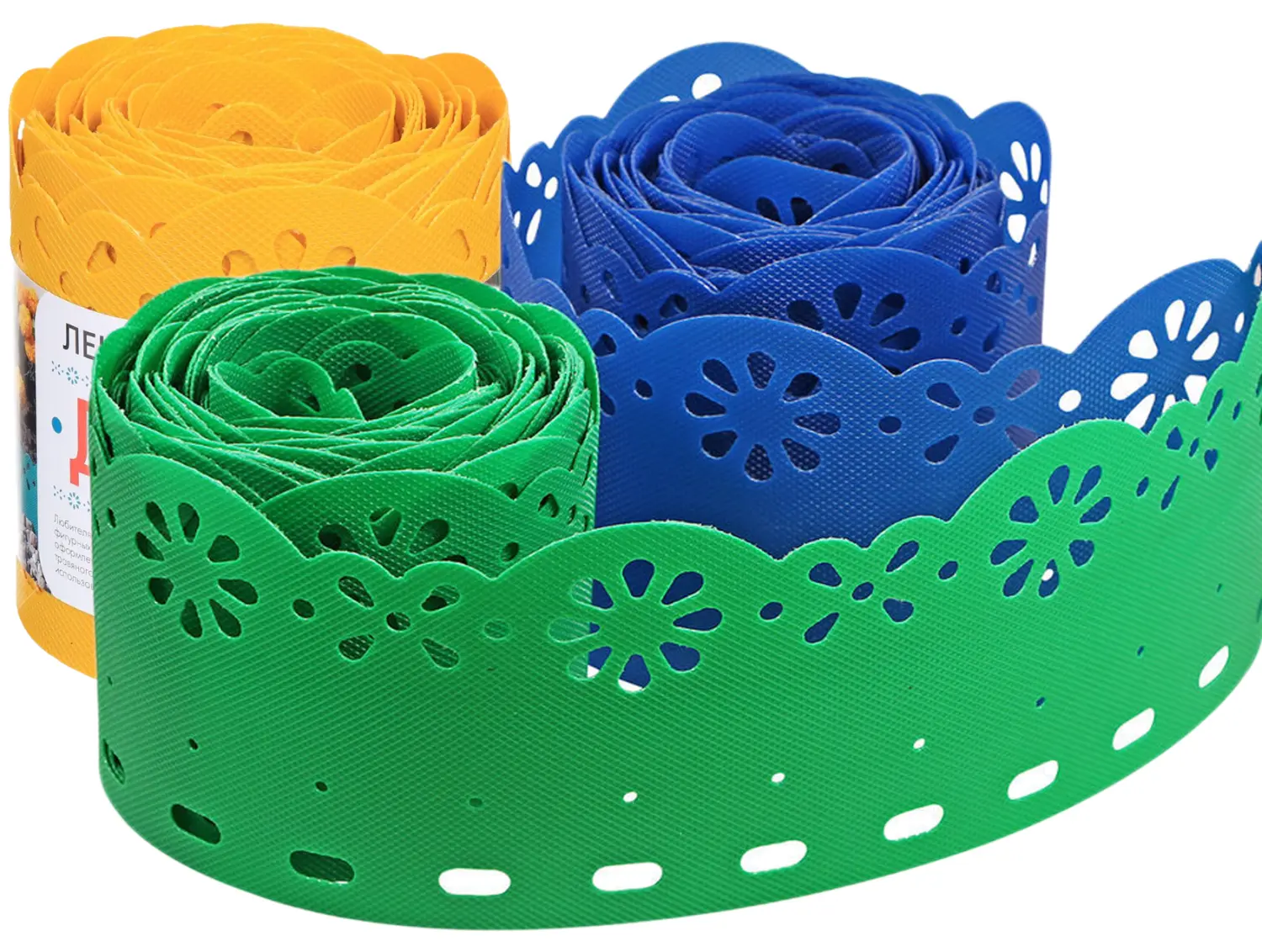 Бордюр декоративный Декор, желтый, 0.15 x 9 м, рул