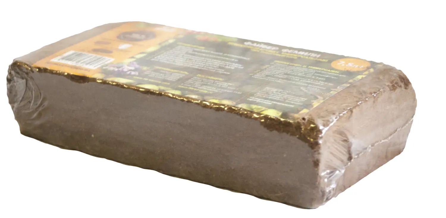 Кокосовый торф в брикетах, 8 л (650 г), шт