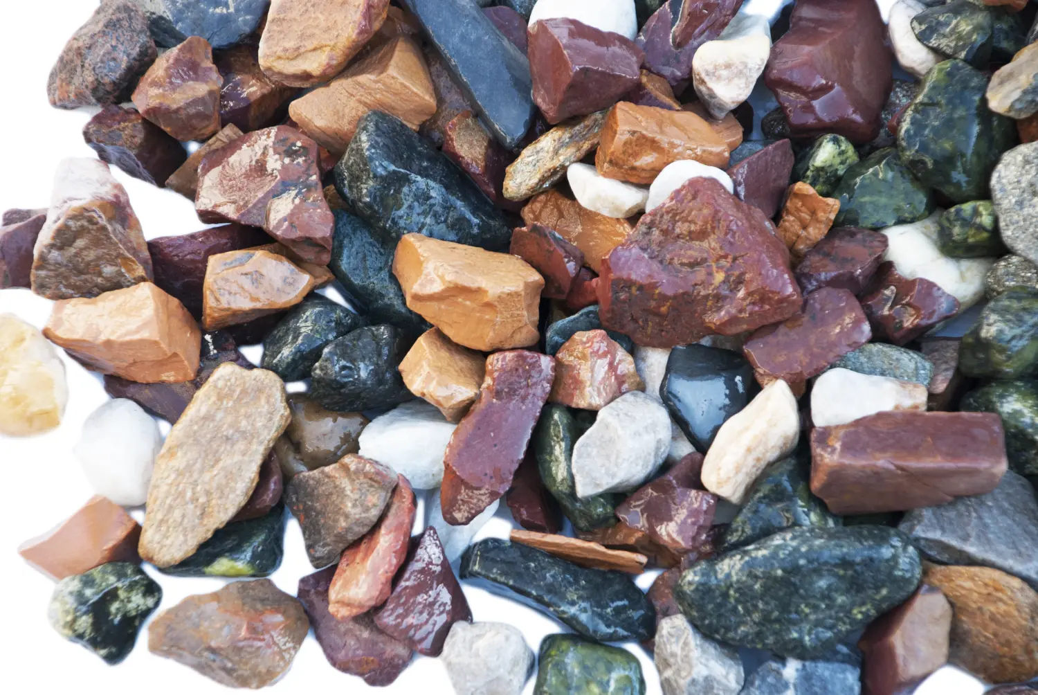 Каменная крошка Микс разноцветный ГАЛТОВАННЫЙ, 20-40 мм, 10 кг