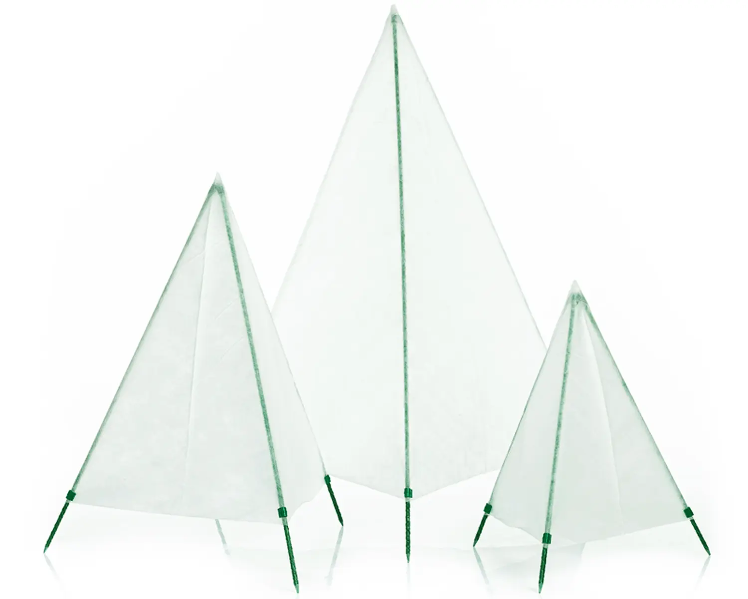 Укрытие для растений "Пирамида" (2 чехла + композитный каркас), h 1,0 * 0,75 м, уп