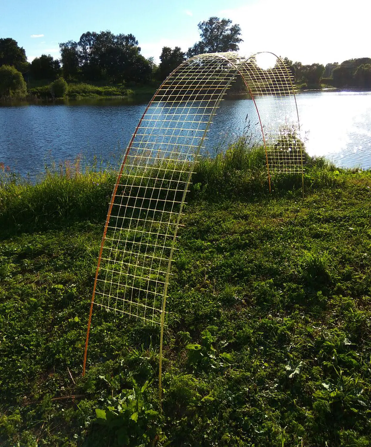 Арка садовая композитная (длина дуг 6 м, сетка шир. 0,5м), уп