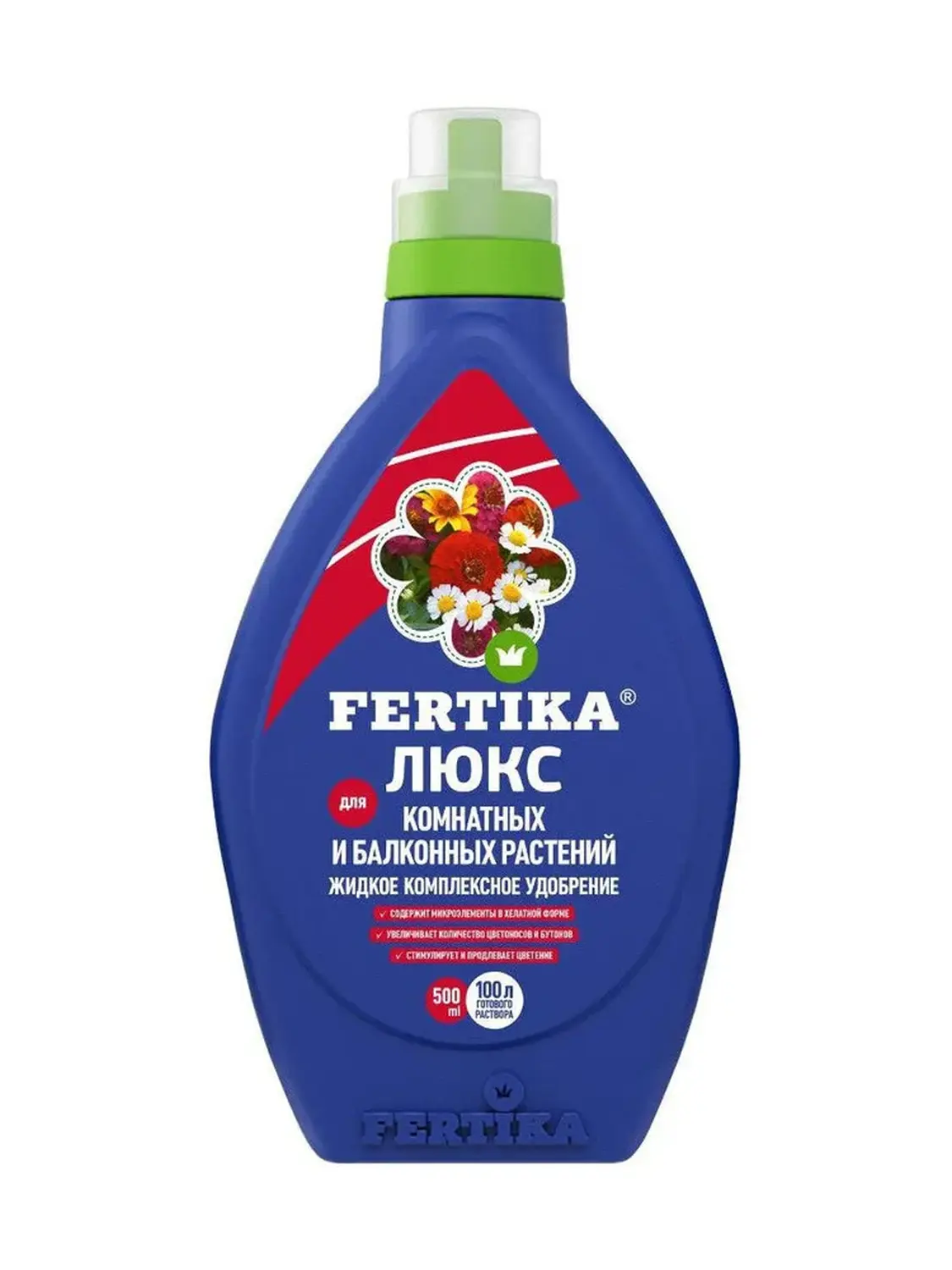 Фертика жидкое Люкс для комнатных и балконных растений, 500 мл