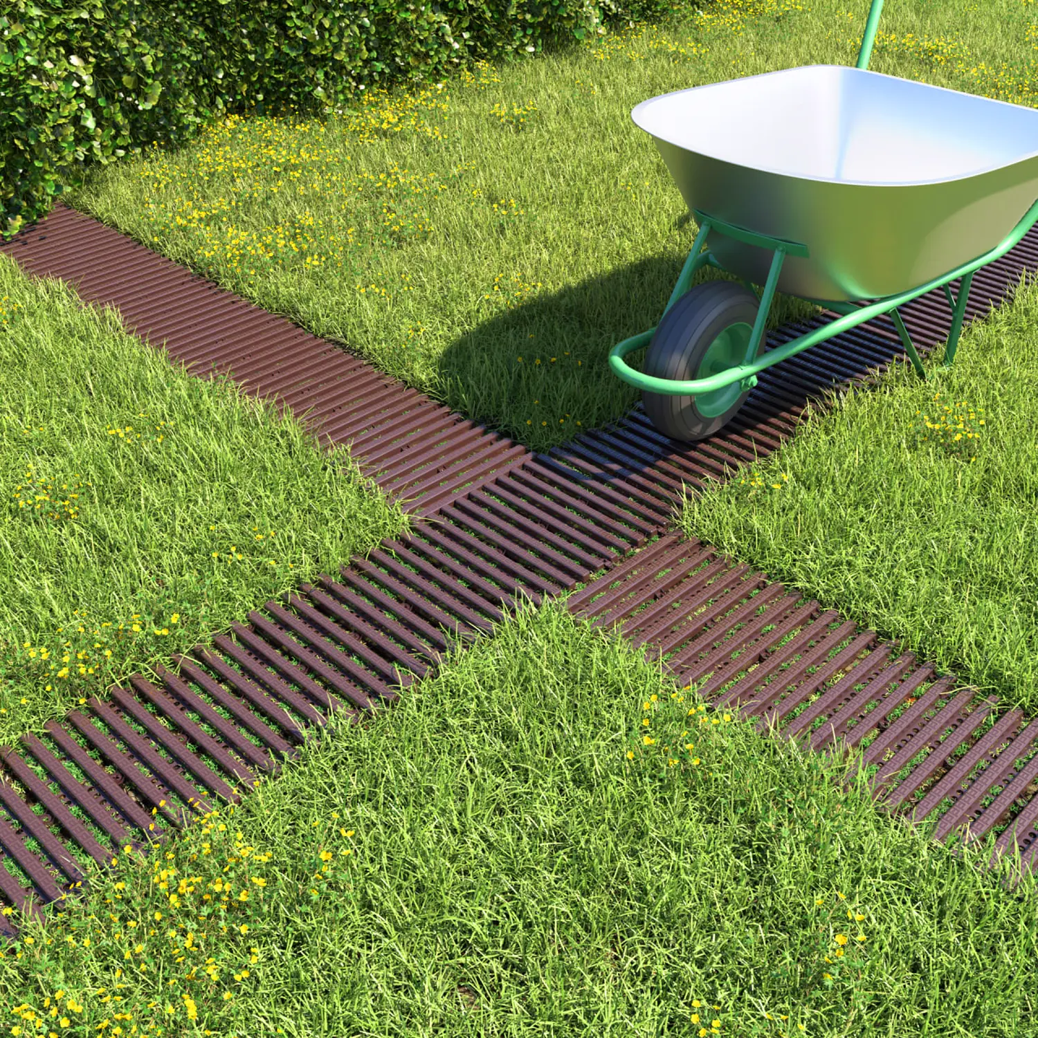 Садовая дорожка Еврогрядка, 1,5 x 0,2 м, терракот