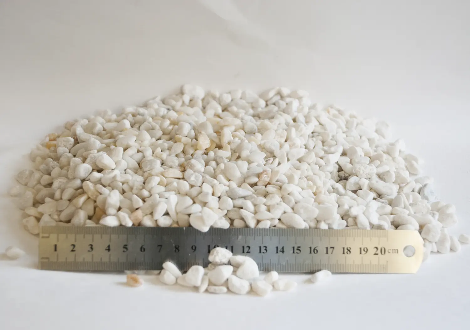 Мрамор белый Галтованный,    5-10 мм, 10 кг