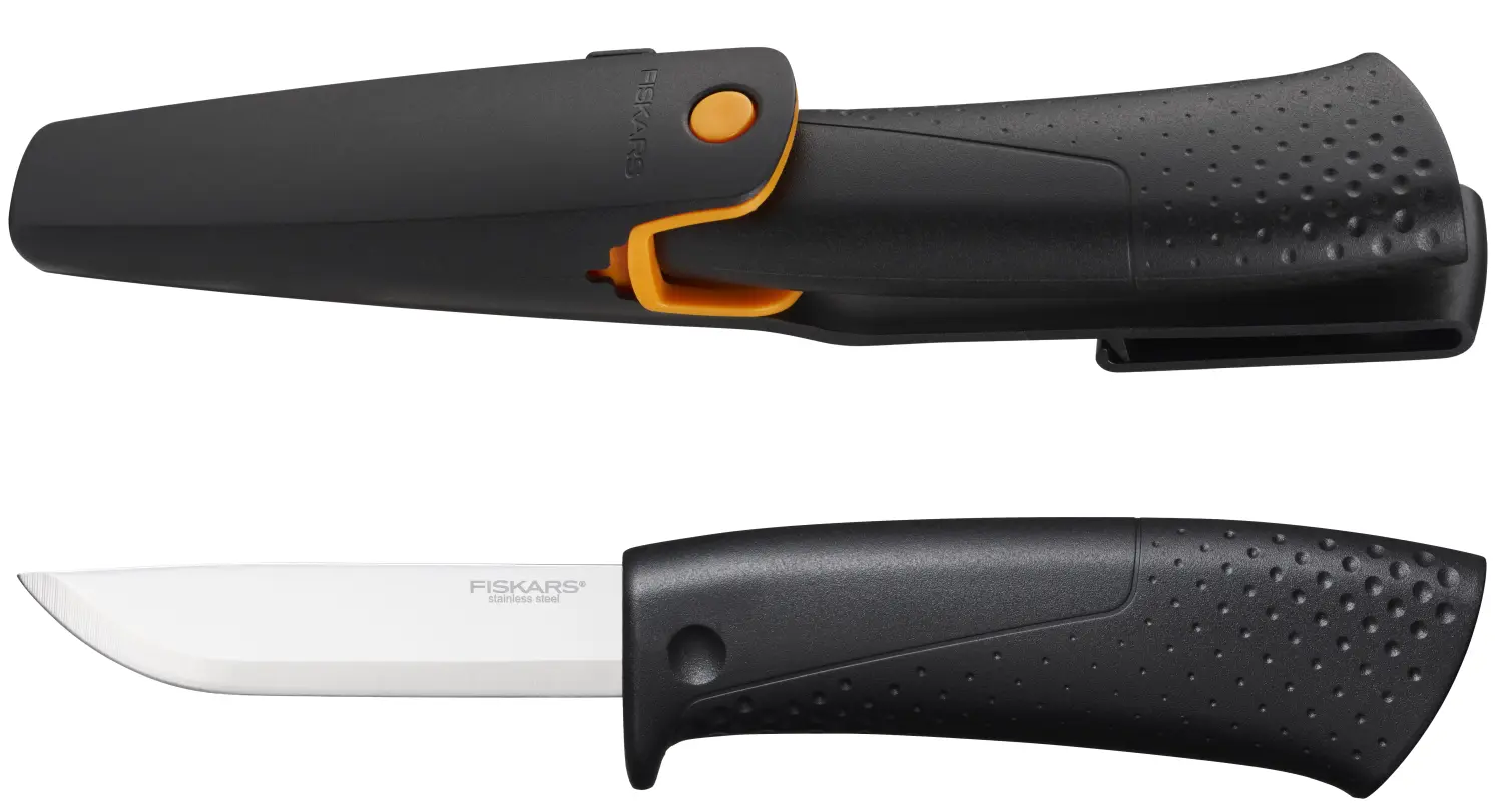 Fiskars, Нож с точилкой, арт 1023617