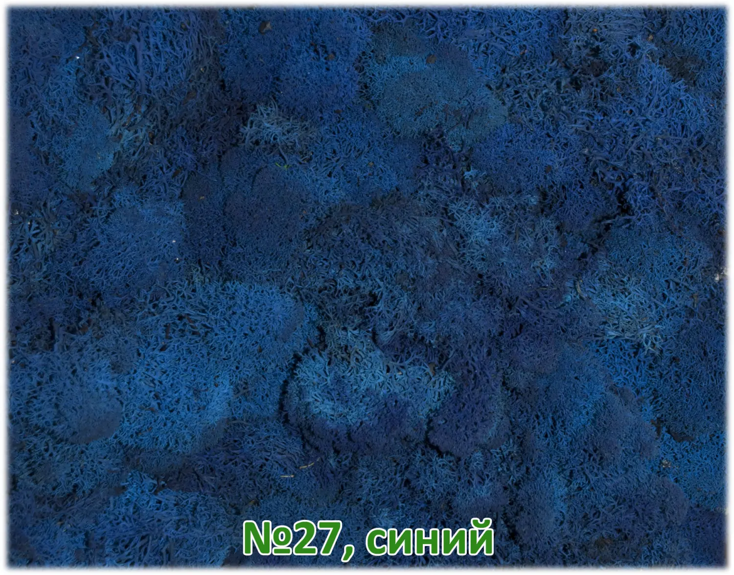 Мох стабилизированный №27 синий, 30*40 см, пак