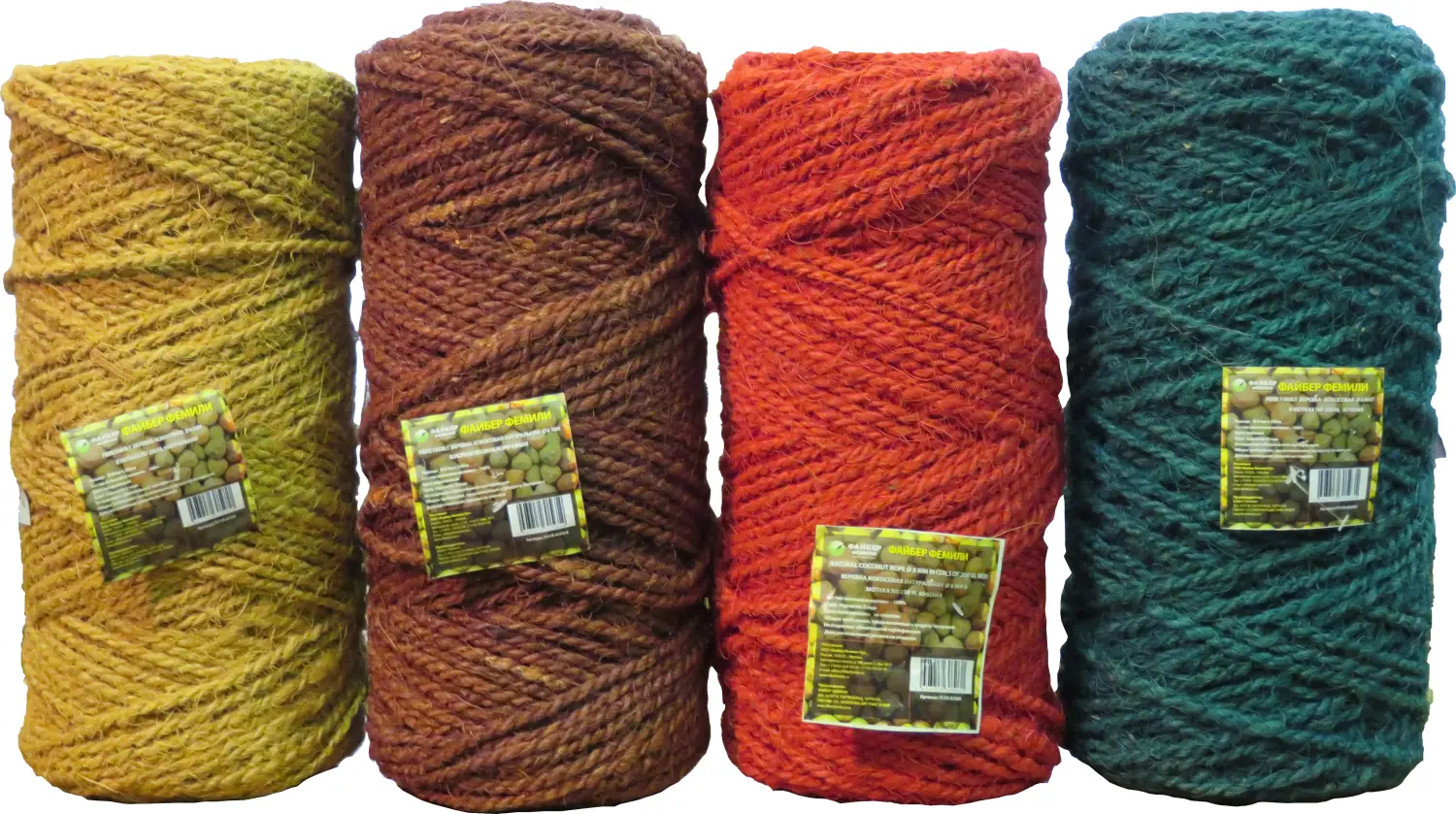 Кокосовая веревка в мотках Ø 8 мм, 250 м, шт