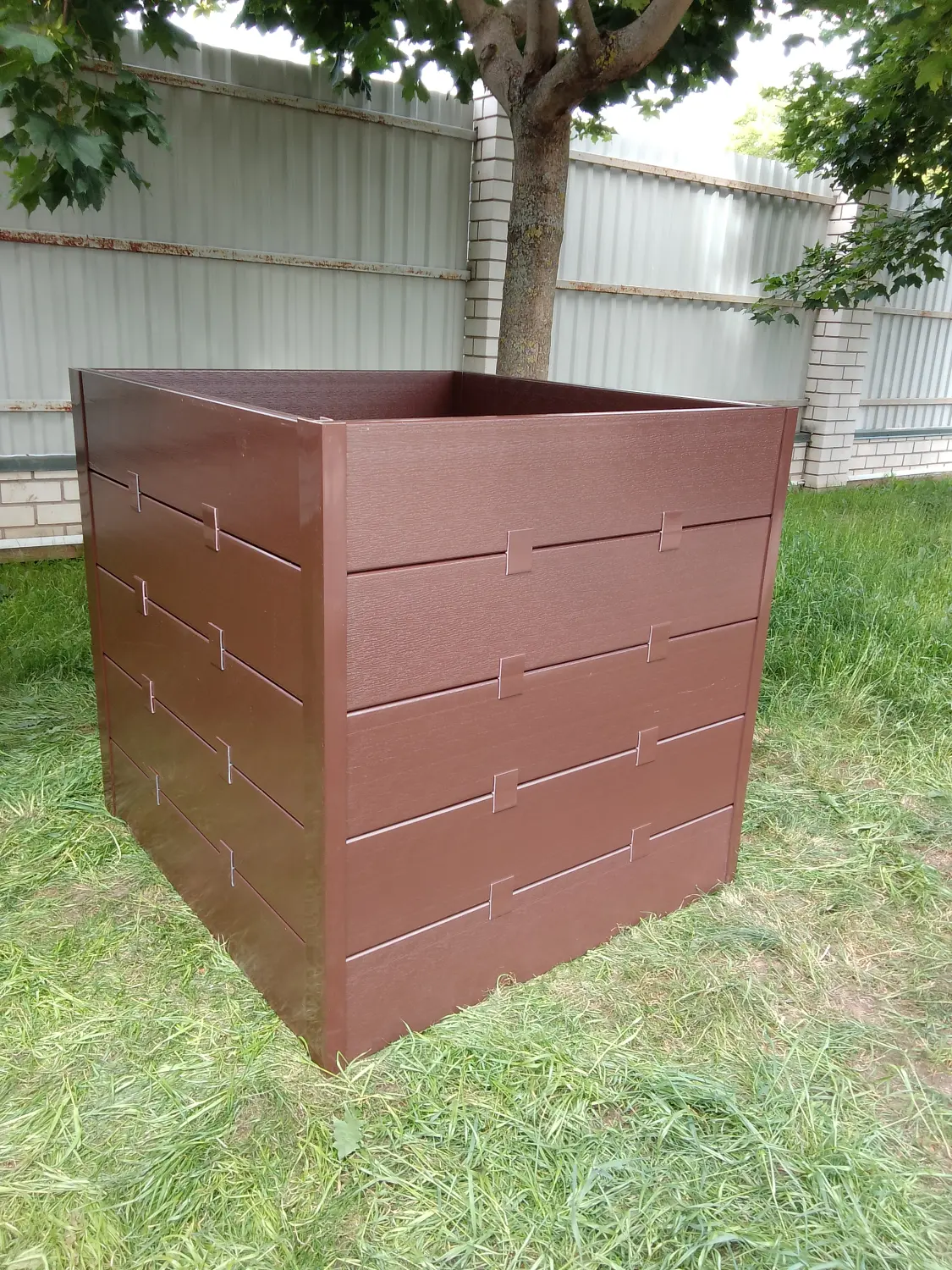 Компостер фактурный, коричневый, 1600 л, уп