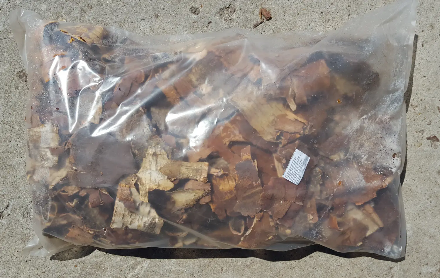 Береста для розжига, 60 л, меш 