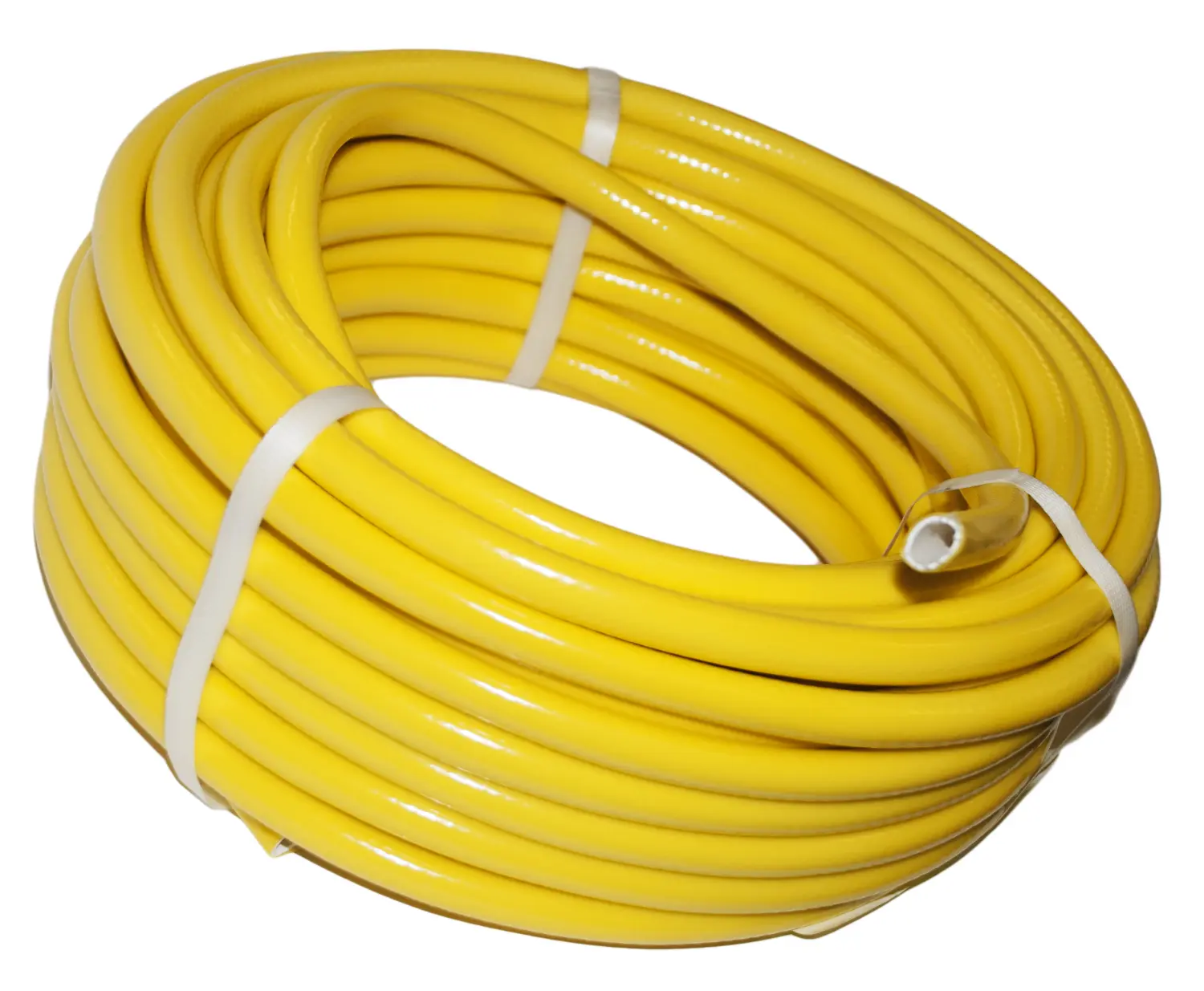 Шланг поливочный армированный Экогрядка, лимон, 3/4", 2,0 мм, бухта 25 м