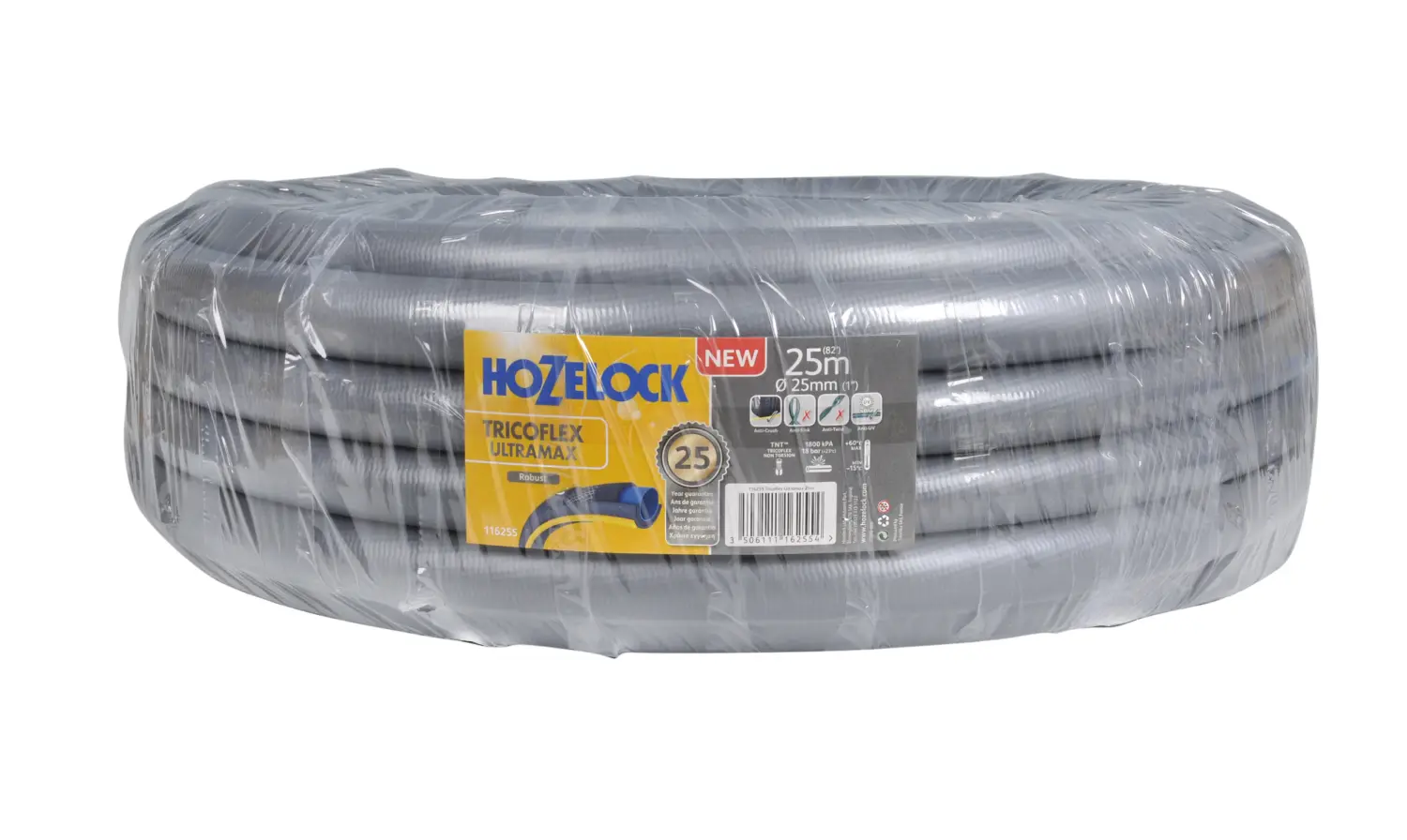 Hozelock 116255 Шланг TRICOFLEX ULTRAmAX(5 слоев) 25 мм*25 м, шт