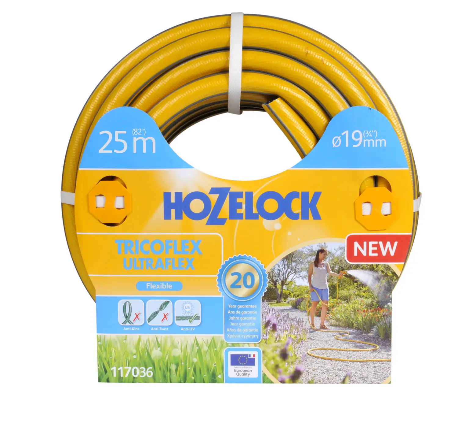 Hozelock 117036 Шланг TRICOFLEX ULTRAFLEX(5 слоев) 19 мм*25 м, шт
