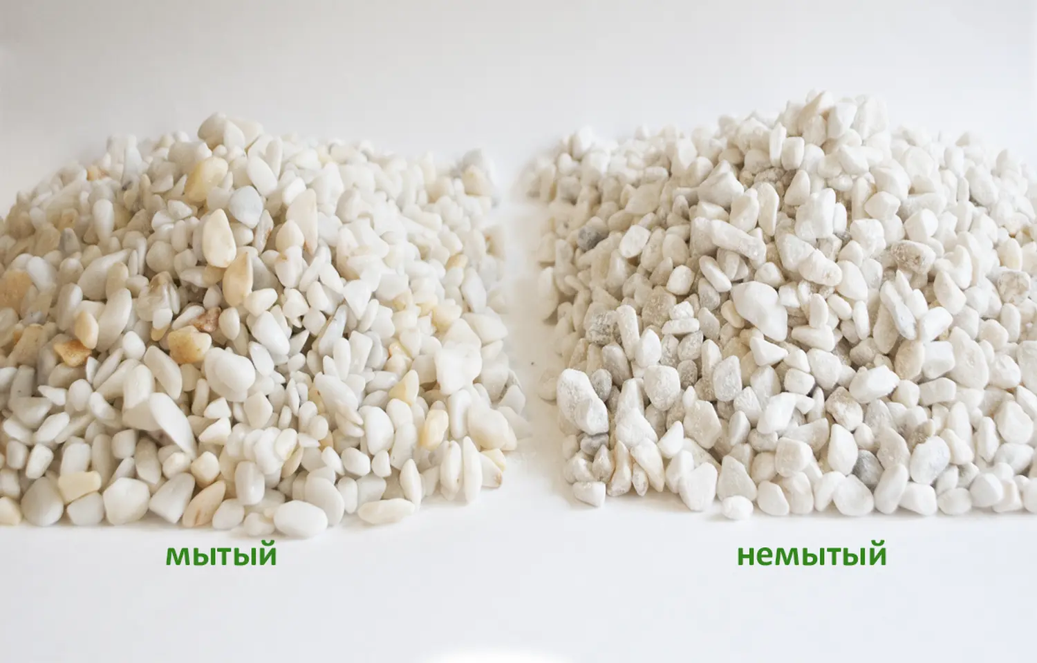 Мрамор белый Галтованный,    5-10 мм, 10 кг