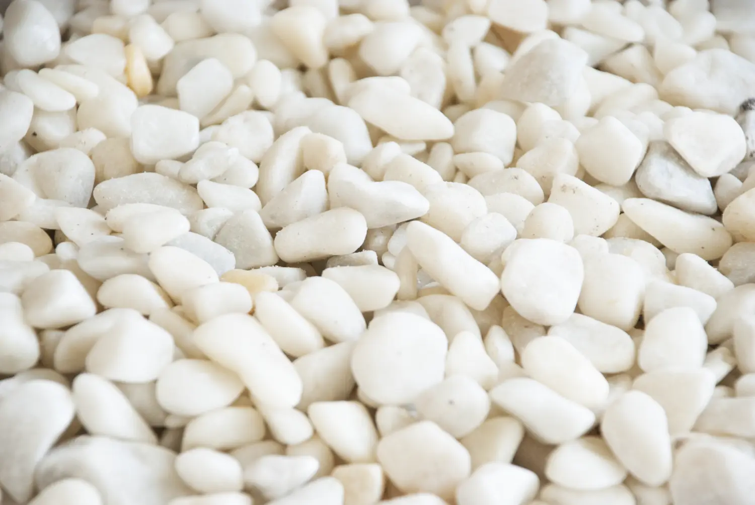 Мрамор белый Галтованный,  10-20 мм, 10 кг