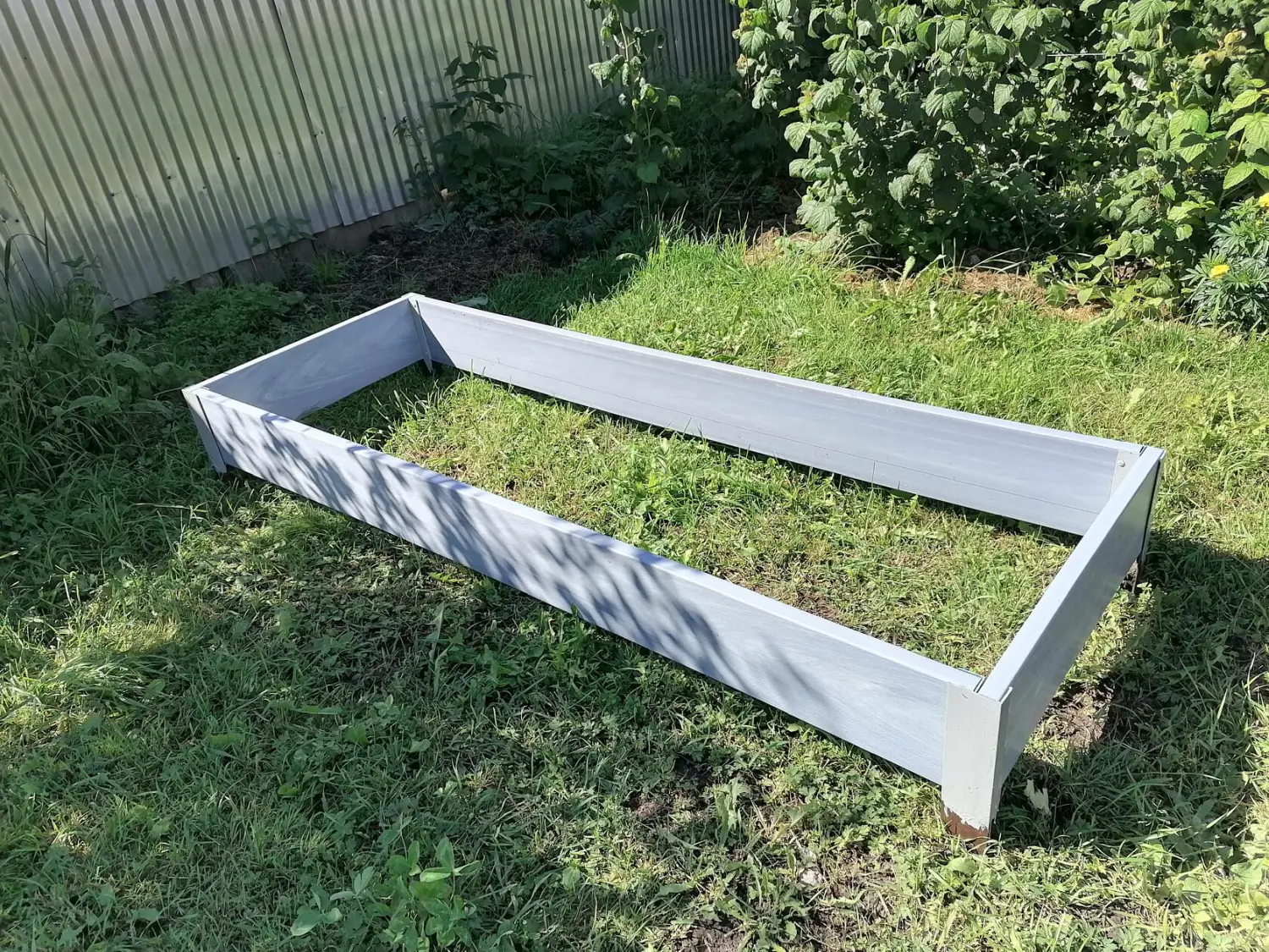 Грядка фактурная из ПВХ, дымчатый, 2,0 х 0,9 х 0,2 м, уп