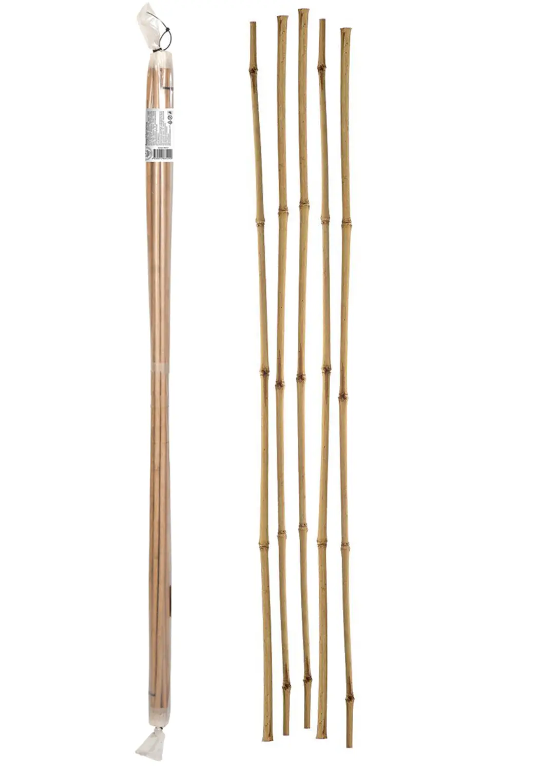 Опора бамбуковая,  h 60 см * Ø6/8 мм, 5 шт/уп