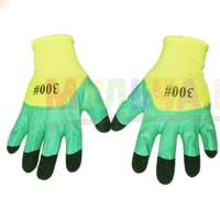 Прочные нейлоновые перчатки с двойным латексным покрытием