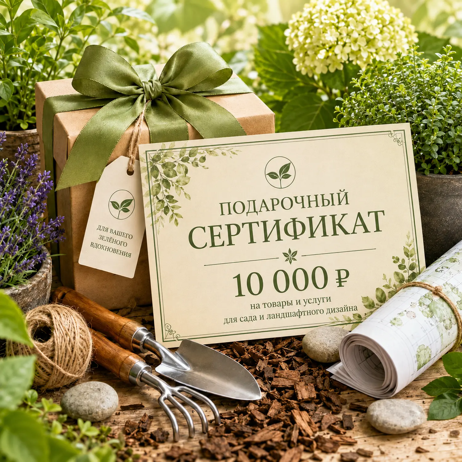 Подарочный сертификат "Мульча.рф" 10 000 руб.
